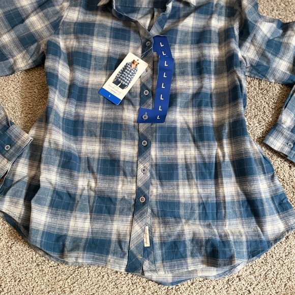 Weatherproof Blue Checkered Shirt - Picture 2 of 8